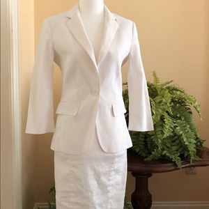 Bebe white skirt suit. Size 2.